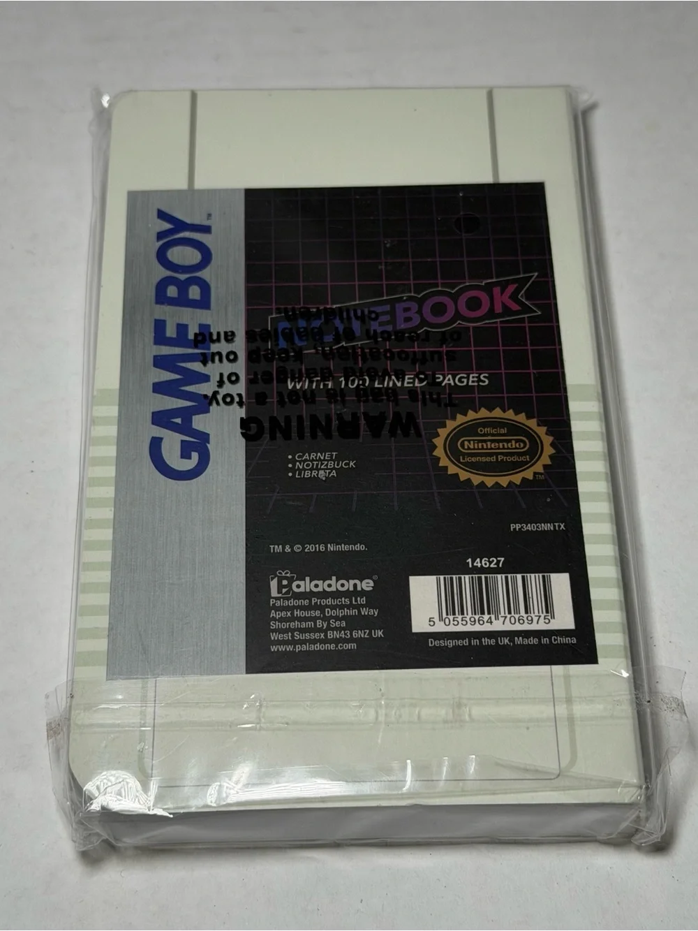 Nintendo Game Boy Super Mario Notebook 100 Lined Pages Notepad New